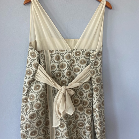 🛑SOLD Isabel Toledo for Lane Bryant Cream Linen Blend Party Sheath Dress 20 - Picture 6 of 8